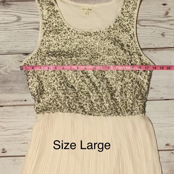 Free BF Gift! Maison Jules Sequin Pleated Dress💕 - Picture 4 of 6
